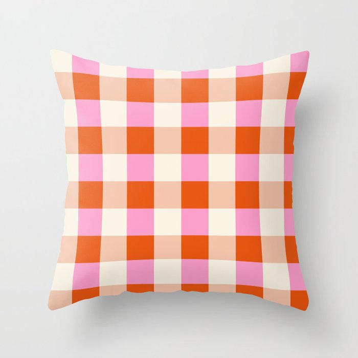 Gingham I Throw Pillow Gallery Image 1