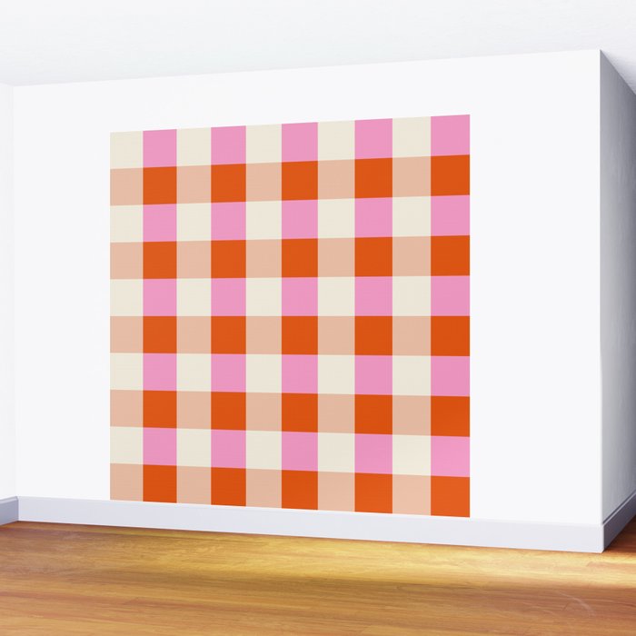 Gingham I Wall Mural Gallery Image 2