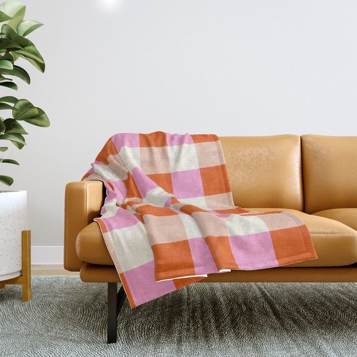 Gingham I Throw Blanket Gallery Image 1