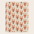 Coastal Lobsters Nautical Crustacean Poster Gallery Image 4