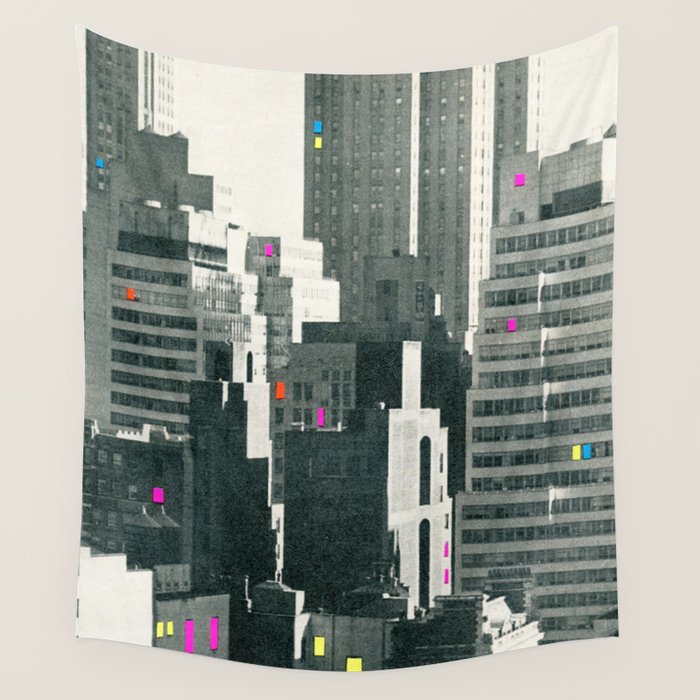 Discos in New York Wall Tapestry Gallery Image 4
