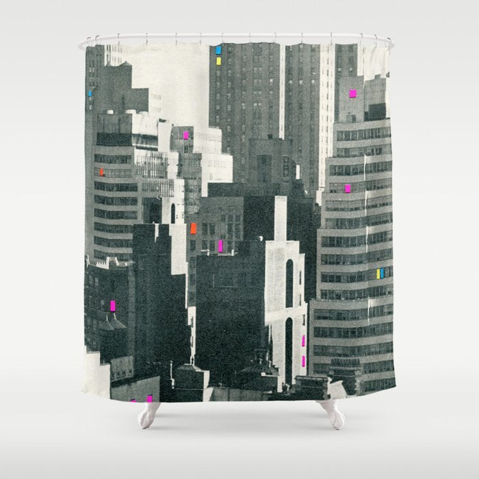 Discos in New York Shower Curtain Gallery Image 1