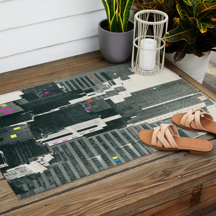 Discos in New York Outdoor Rug Gallery Image 2