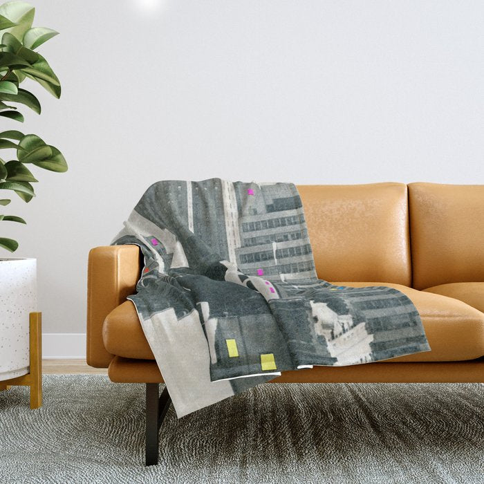Discos in New York Throw Blanket Gallery Image 1
