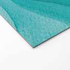 Starry Ocean, teal sailboat watercolor sea waves night Welcome Mat Gallery Image 2