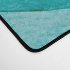 Starry Ocean, teal sailboat watercolor sea waves night Desk Mat Gallery Image 4