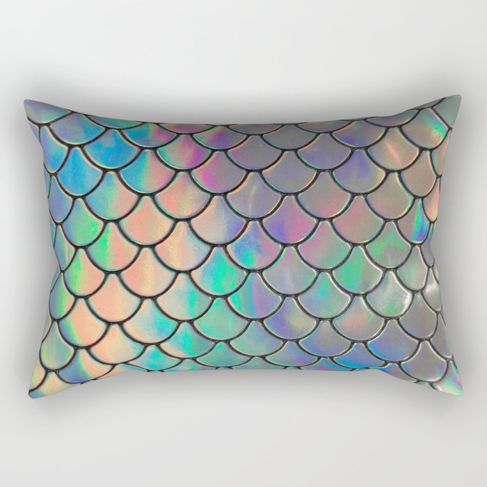Iridescent Scales Rectangular Pillow Gallery Image 2