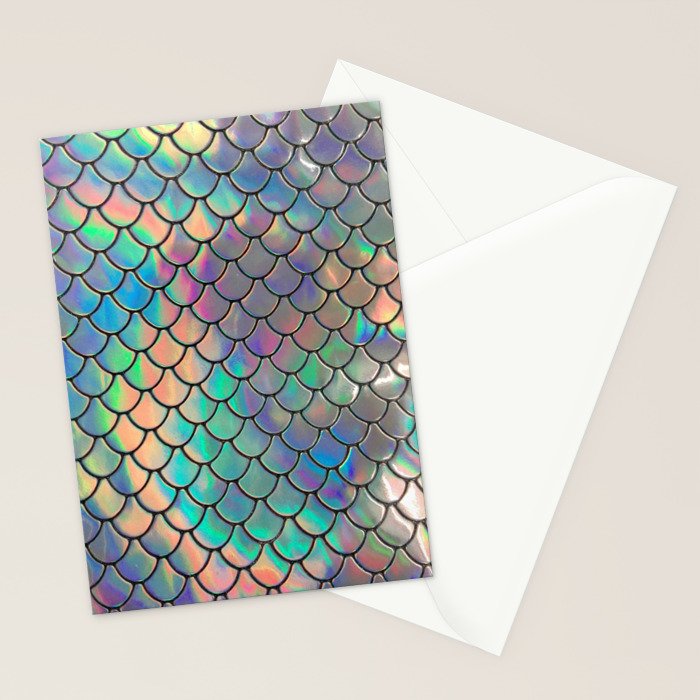 Iridescent Scales Stationery Card Gallery Image 2