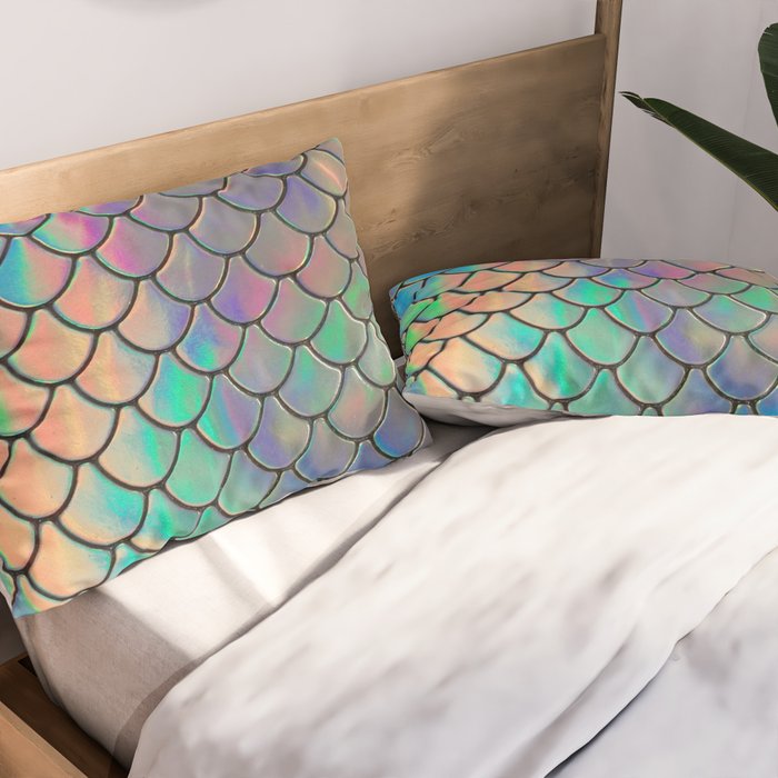 Iridescent Scales Pillow Sham Gallery Image 2
