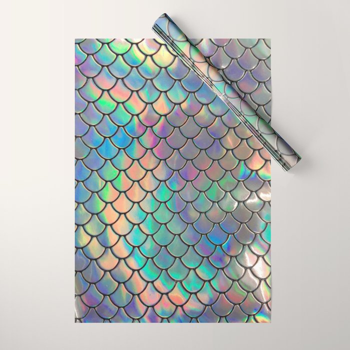Iridescent Scales Wrapping Paper Gallery Image 1