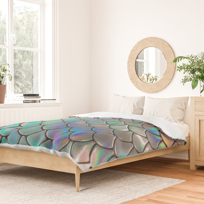 Iridescent Scales Duvet Cover Gallery Image 2