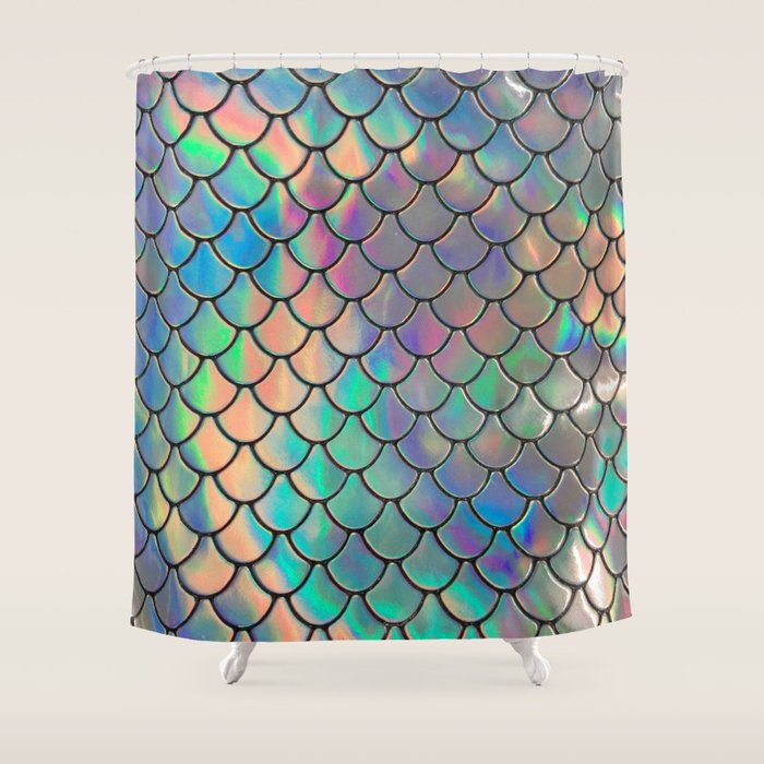 Iridescent Scales Shower Curtain Gallery Image 1
