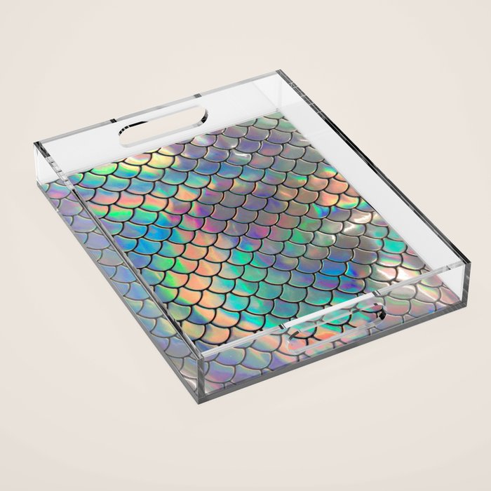 Iridescent Scales Acrylic Tray Gallery Image 1
