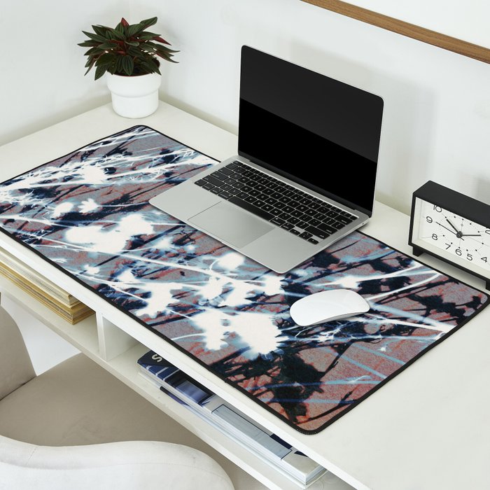 Magic in the Ordinary #12 / Grey & Red Desk Mat Gallery Image 2