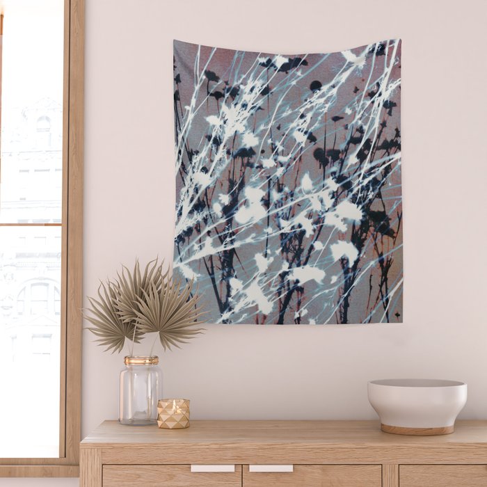 Magic in the Ordinary #12 / Grey & Red Wall Tapestry Gallery Image 2