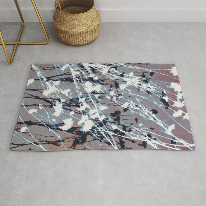 Magic in the Ordinary #12 / Grey & Red Rug Gallery Image 1