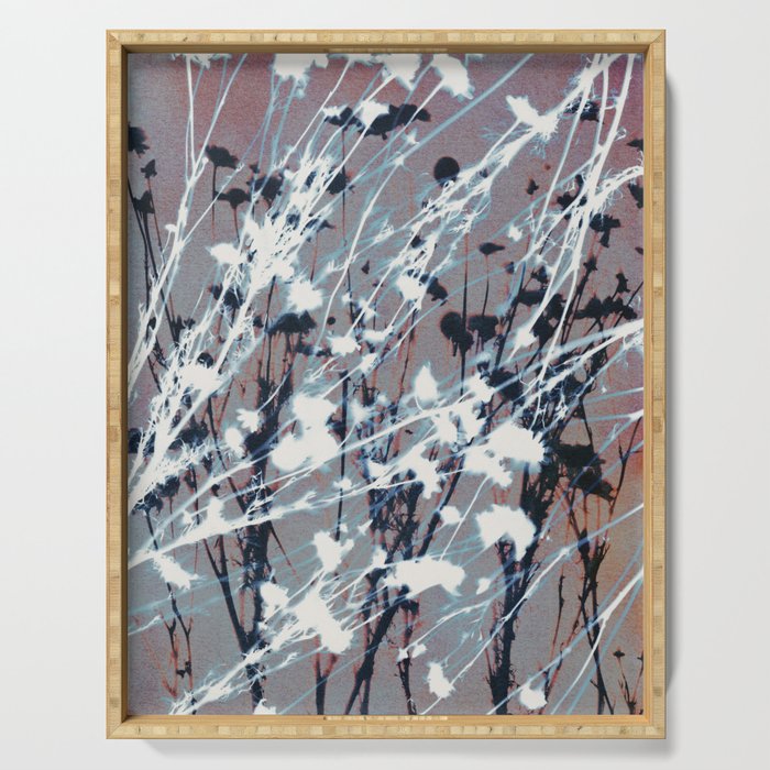 Magic in the Ordinary #12 / Grey & Red Serving Tray Gallery Image 1