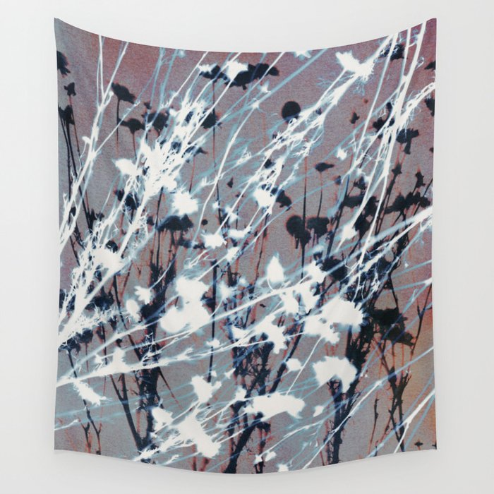 Magic in the Ordinary #12 / Grey & Red Wall Tapestry Gallery Image 1