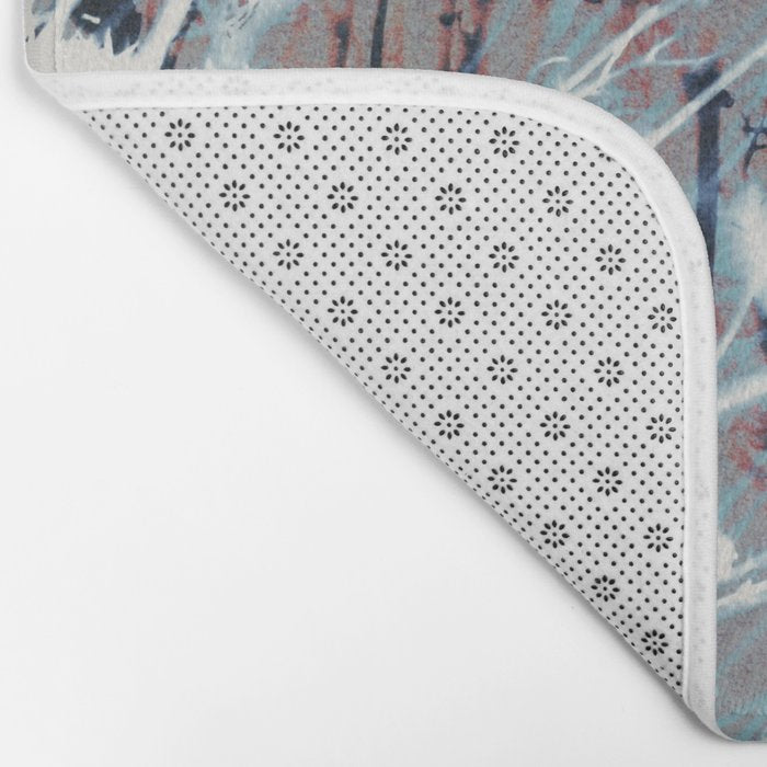 Magic in the Ordinary #12 / Grey & Red Bath Mat Gallery Image 2