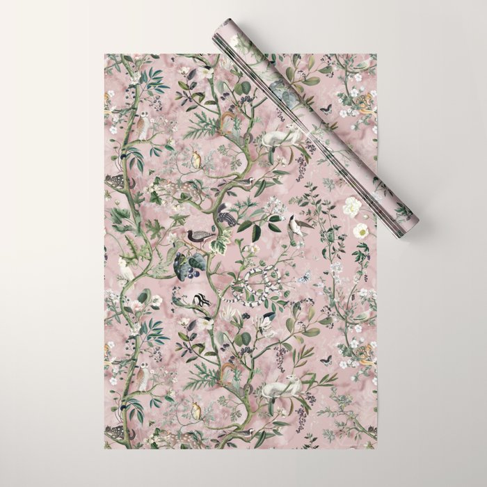 Wild Future pink Wrapping Paper Gallery Image 1