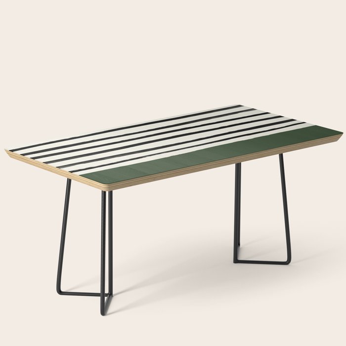 Forest Green x Stripes Coffee Table Gallery Image 1
