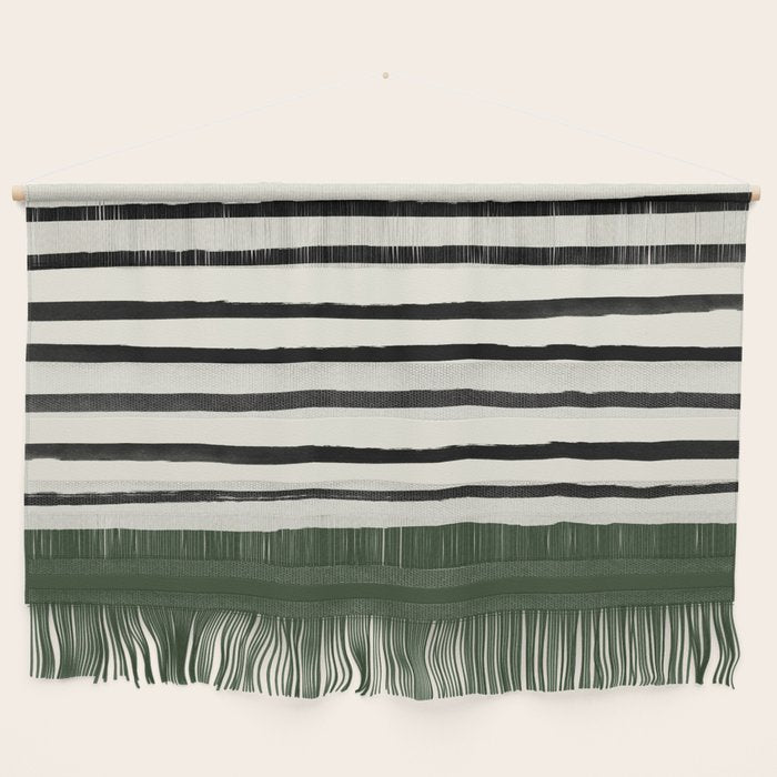 Forest Green x Stripes Wall Hanging Gallery Image 1