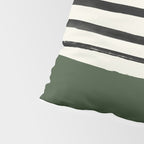 Forest Green x Stripes Pillow Sham Gallery Image 4