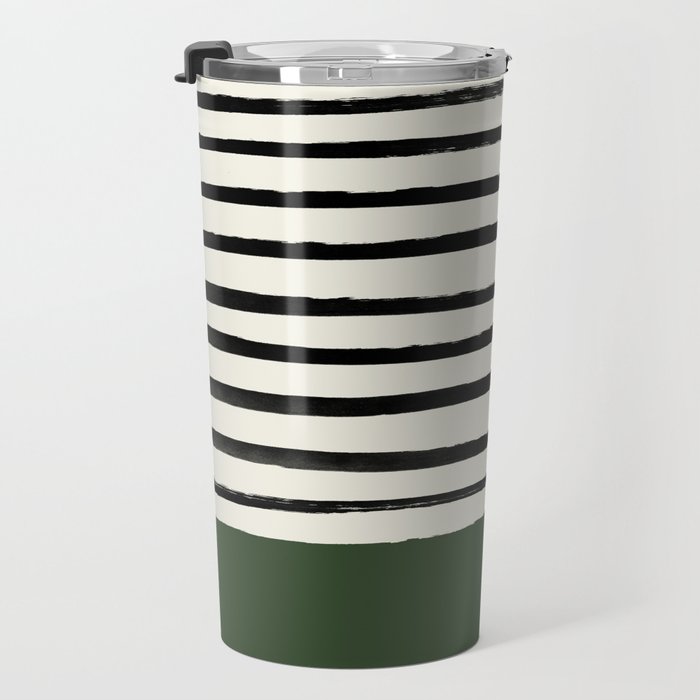 Forest Green x Stripes Travel Mug Gallery Image 3