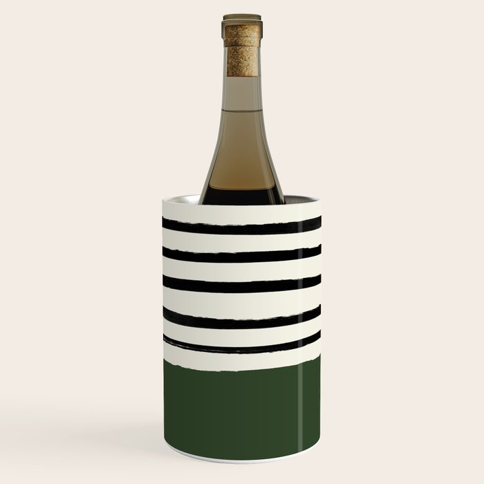 Forest Green x Stripes Wine Chiller Gallery Image 1