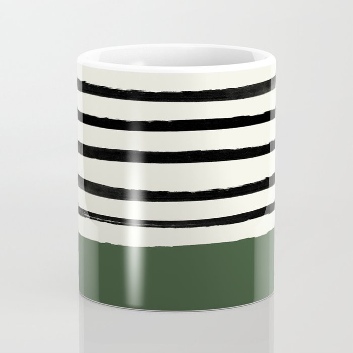 Forest Green x Stripes Coffee Mug Gallery Image 4