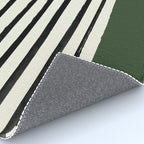 Forest Green x Stripes Rug Gallery Image 4