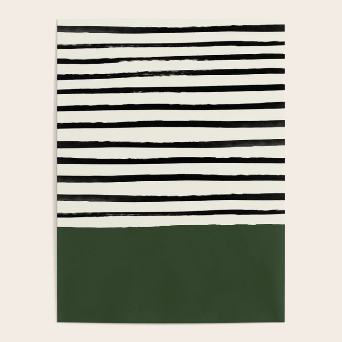 Forest Green x Stripes Poster Gallery Image 4