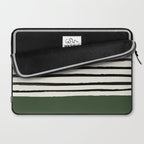 Forest Green x Stripes Laptop Sleeve Gallery Image 2