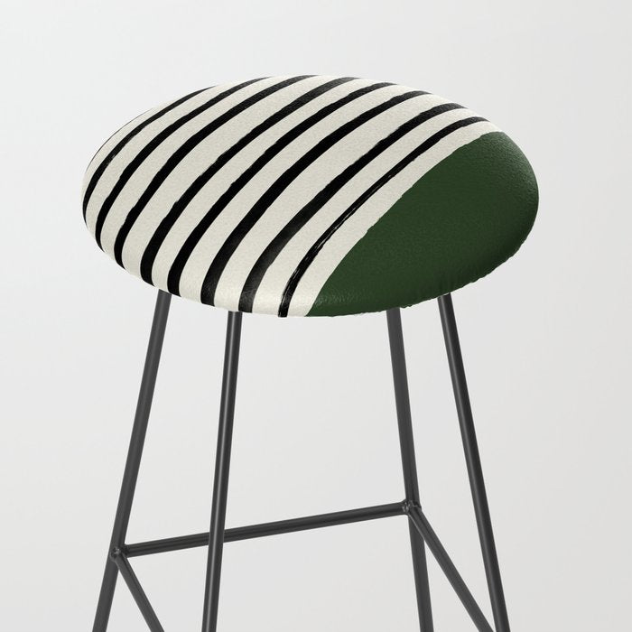Forest Green x Stripes Stool Gallery Image 2