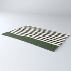 Forest Green x Stripes Rug Gallery Image 3