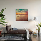 Beach Love Ocean Sunset Wood Wall Art Gallery Image 2