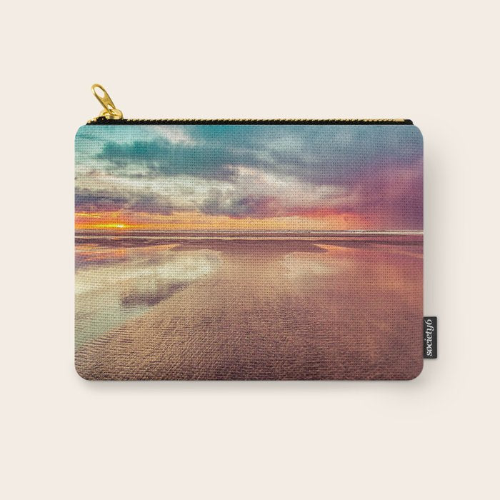 Beach Love Ocean Sunset Carry All Pouch Gallery Image 1