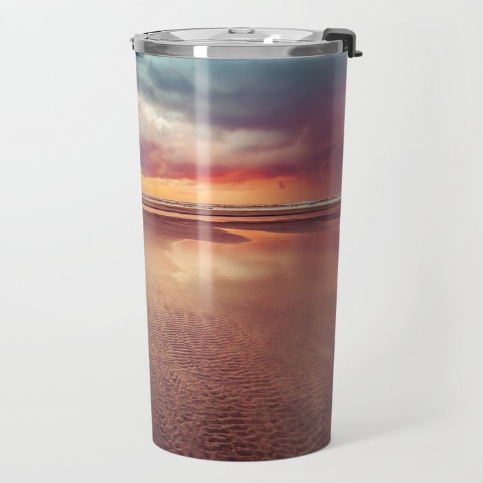 Beach Love Ocean Sunset Travel Mug Gallery Image 2