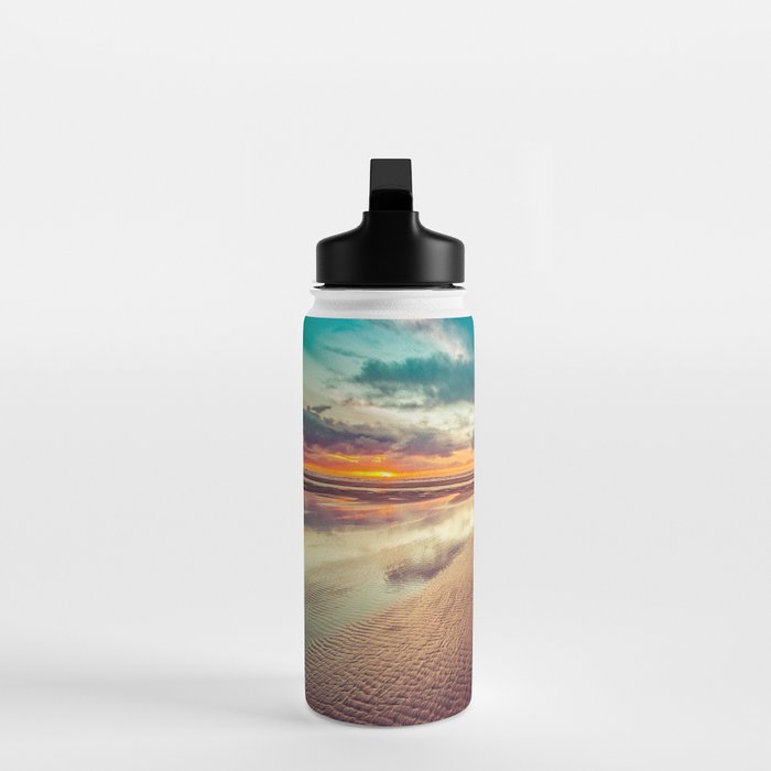 Beach Love Ocean Sunset Water Bottle Gallery Image 3