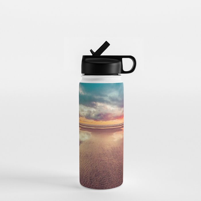 Beach Love Ocean Sunset Water Bottle Gallery Image 1