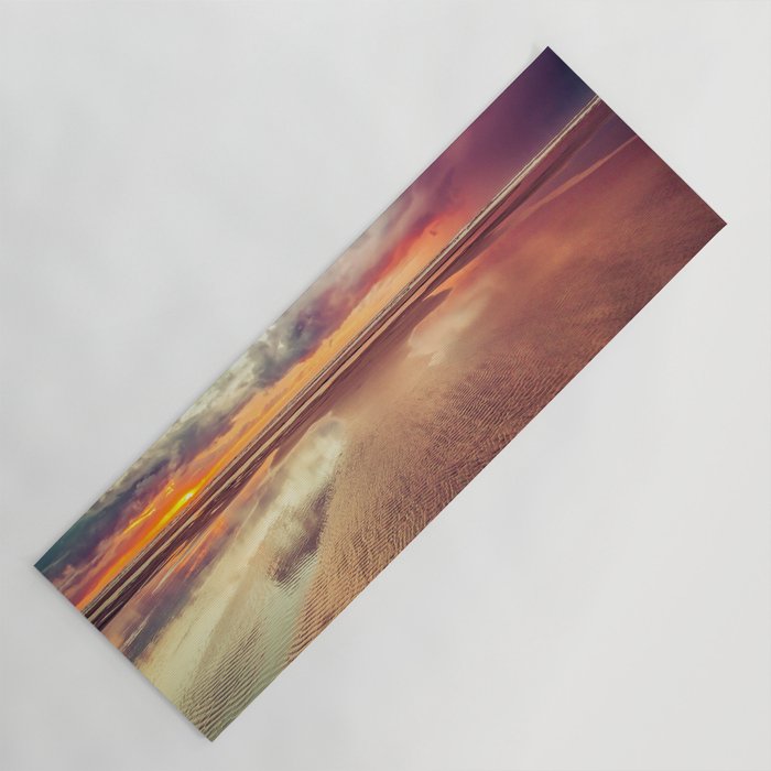 Beach Love Ocean Sunset Yoga Mat Gallery Image 1