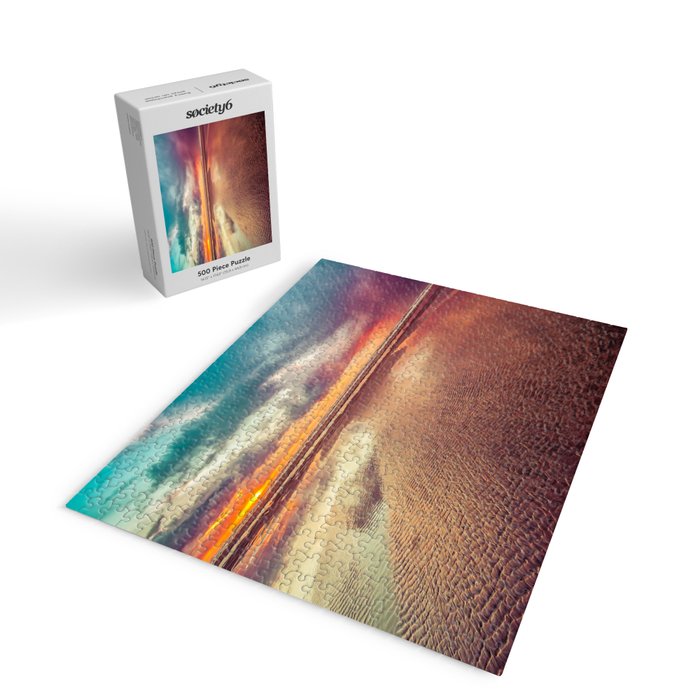 Beach Love Ocean Sunset Jigsaw Puzzle Gallery Image 2