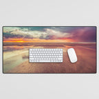 Beach Love Ocean Sunset Desk Mat Gallery Image 1