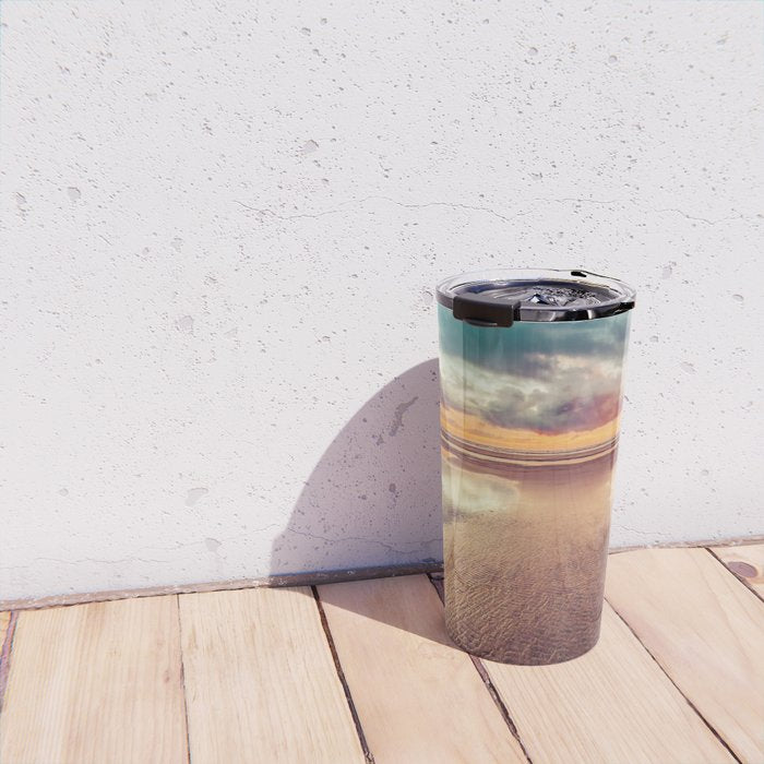 Beach Love Ocean Sunset Travel Mug Gallery Image 4