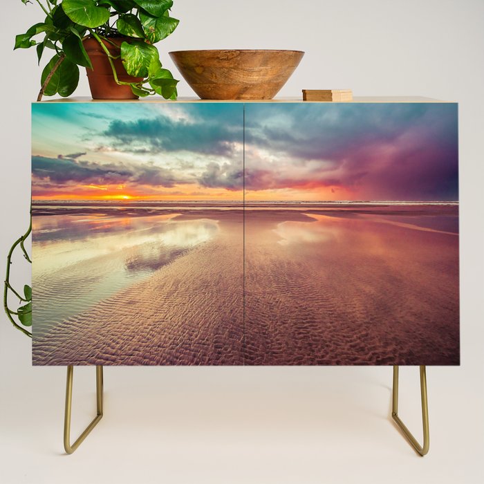 Beach Love Ocean Sunset Credenza Gallery Image 1