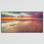 Beach Love Ocean Sunset Desk Mat Gallery Image 3