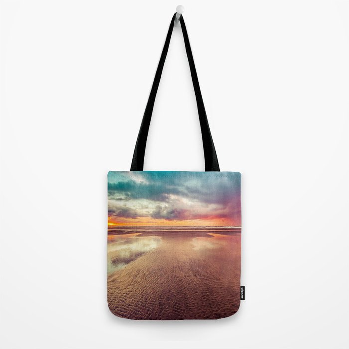Beach Love Ocean Sunset Tote Bag Gallery Image 2