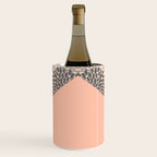 Modern, Floral Prints, with Block Color, Coral and Gray Wine Chiller Gallery Image 1