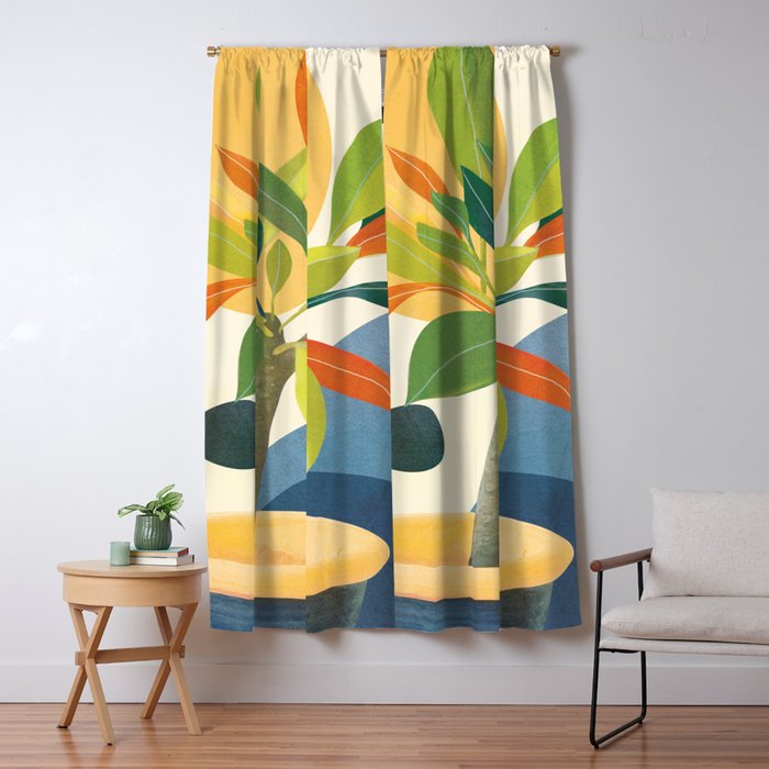 Colorful Branching Out 36 Window Curtain Gallery Image 5