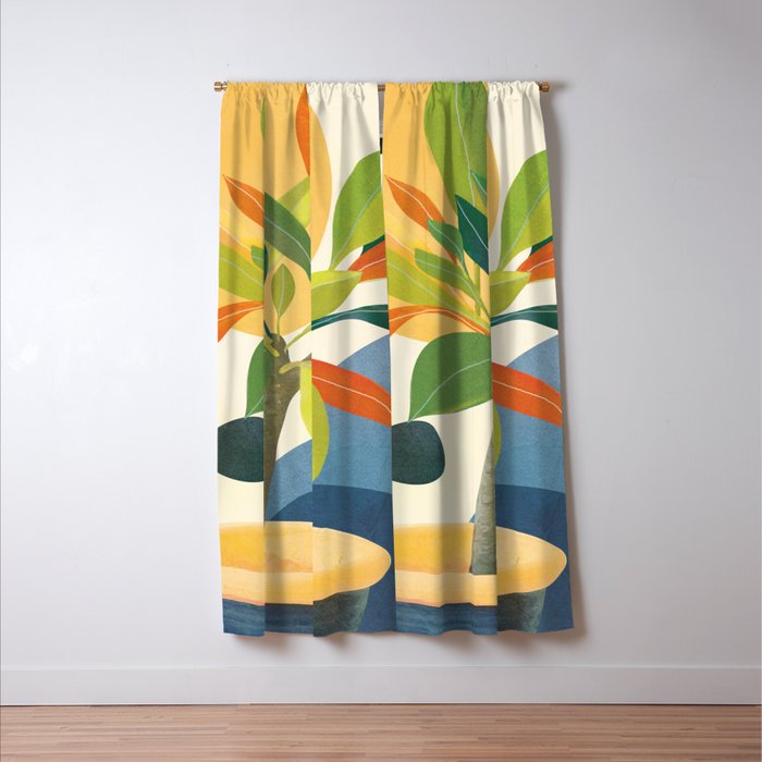 Colorful Branching Out 36 Window Curtain Gallery Image 3